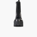 Balenciaga Bulldozer Laceup Boot Black Calfskin
