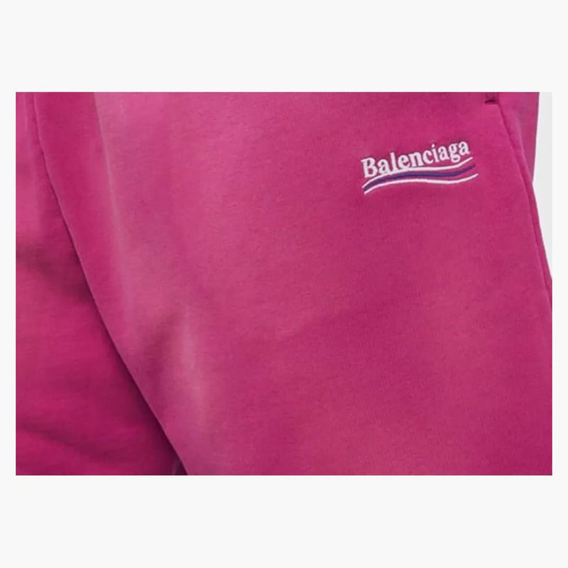 Balenciaga Campaign Logo Sweatshorts Dark Fuchsia