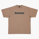 Balenciaga Caps Boxy Fit T-Shirt Gray
