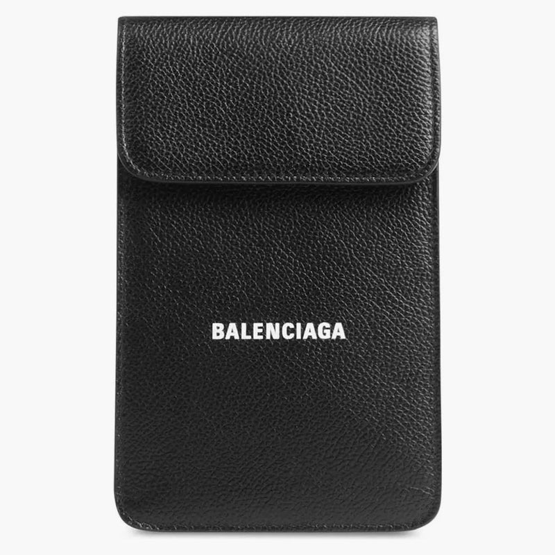 Balenciaga Cash Telefono e supporto per carta Nero