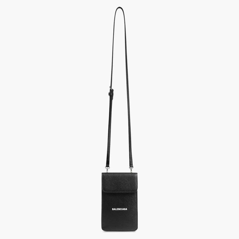 Balenciaga Cash Telefono e supporto per carta Nero
