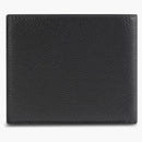 Balenciaga Cash Square (Slot de 8 tarjetas 2 Commartes Bill) Billetera doblada Negro/Blanco