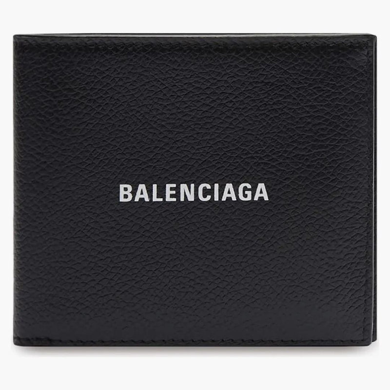 Balenciaga Cash Square (8 slot pro karty 2 Bill Commartments) Složená peněženka černá/bílá