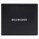 Balenciaga Cash Square Plegado Billetera Negra/Blanca