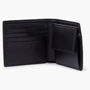 Balenciaga Cash Square Folded Coin Wallet Crocodile Embossed Black