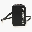 Balenciaga Cash Zip Phone Holder Black/White