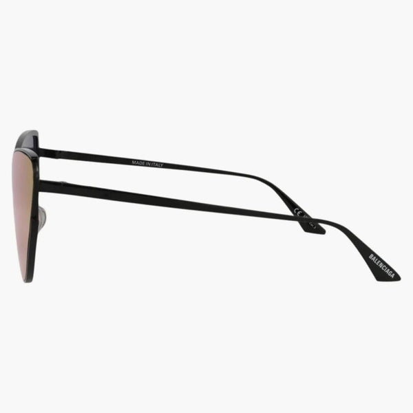 Balenciaga Cat Frame Metal Occhiali da sole in metallo nero/nero/viola (BB0191S-30011959-003)