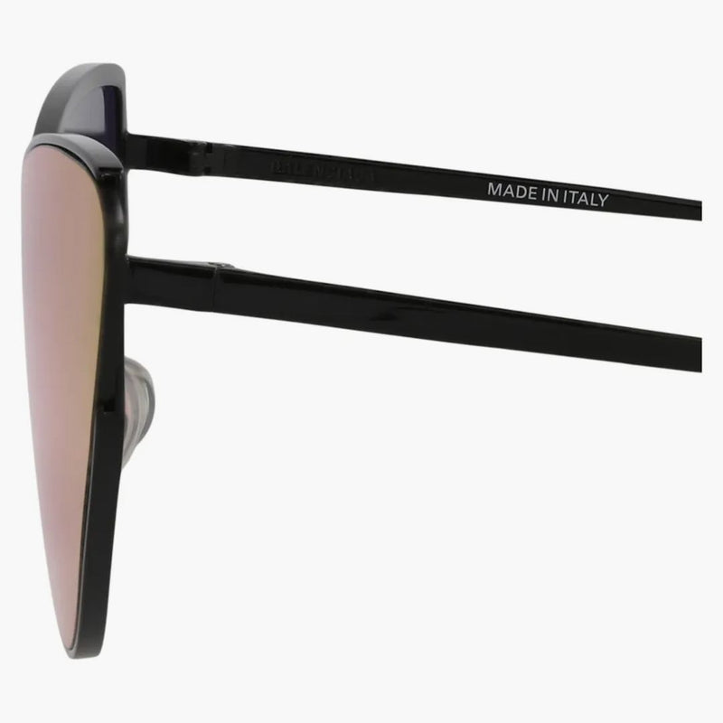 Gafas de sol de metal de los ojos Balenciaga Cat Black/Black/Violet (BB0191S-30011959-003)