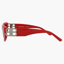 Balenciaga Cat Eye-Frame recycled acetate sunglasses Red/Silver/Gray (BB0095S-30008868-016)