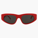 Balenciaga Cat Eye-Frame recycled acetate sunglasses Red/Silver/Gray (BB0095S-30008868-016)