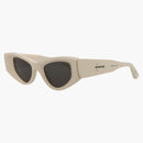 Balenciaga Cat Eye Sunglasses Beige/Gray (BB0243S-30013524-003)