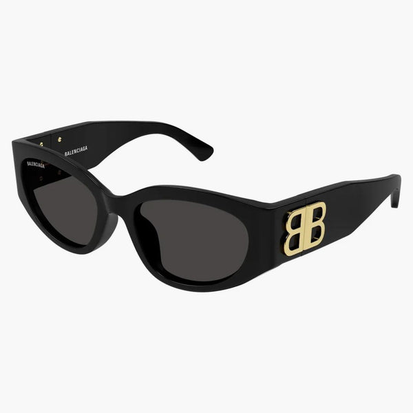 Balenciaga Cat Eye occhiali da sole nero/grigio (BB0324SK-002)