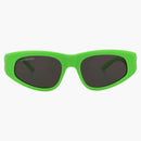 Balenciaga Cat Eye Sunglasses Green/Silver/Gray (BB0095S-30008868-009)