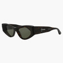 Balenciaga Cat Eye Sunglasses Havana/Green (BB0243S-30013524-002)