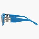 Balenciaga Cat Eye Solglasögon ljusblå/silver/grå (BB0095S-30008868-011)