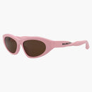 Balenciaga Cat Eye Sunglasses Pink/Brown (BB0207S-30011968-004)