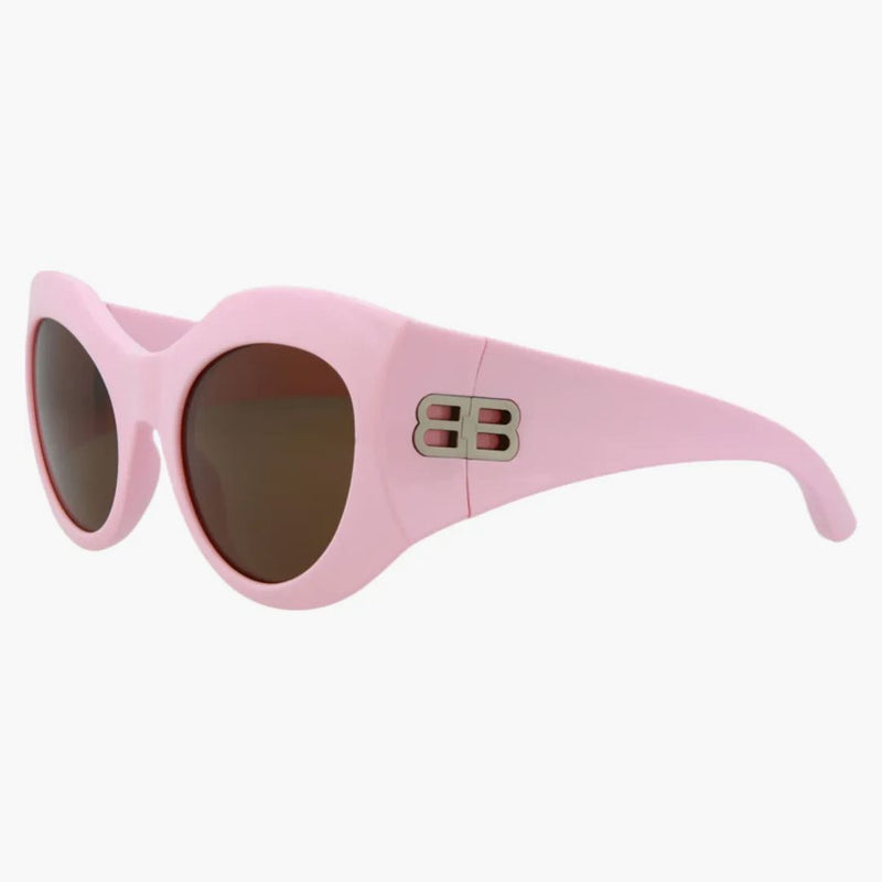 Balenciaga Cat Eye Sunglasses Pink/Pink/Brown (BB0256S-30013971-004)