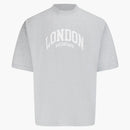 Balenciaga Cities London Medium Fit tričko šedé/bílé