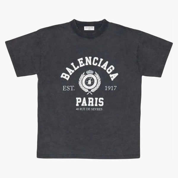 Balenciaga College 1917 Camiseta Black/White