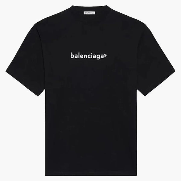 Balenciaga Copyright Large Fit Camiseta Negro