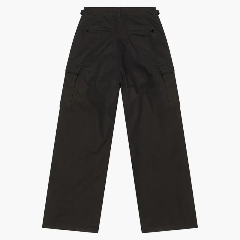 Balenciaga algodón Ripstop Tire de carga grande Pantalones de ajuste Negro