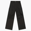 Balenciaga Cotton Ripstop Pulled Cargo Large Fit Pants Black