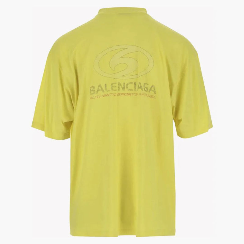 Camiseta de logotipo de Surfer de algodón de Balenciaga