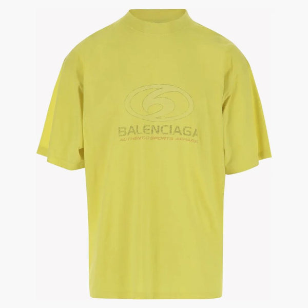 Camiseta de logotipo de Surfer de algodón de Balenciaga