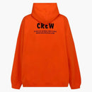 Balenciaga crew logo zip hoodie orange