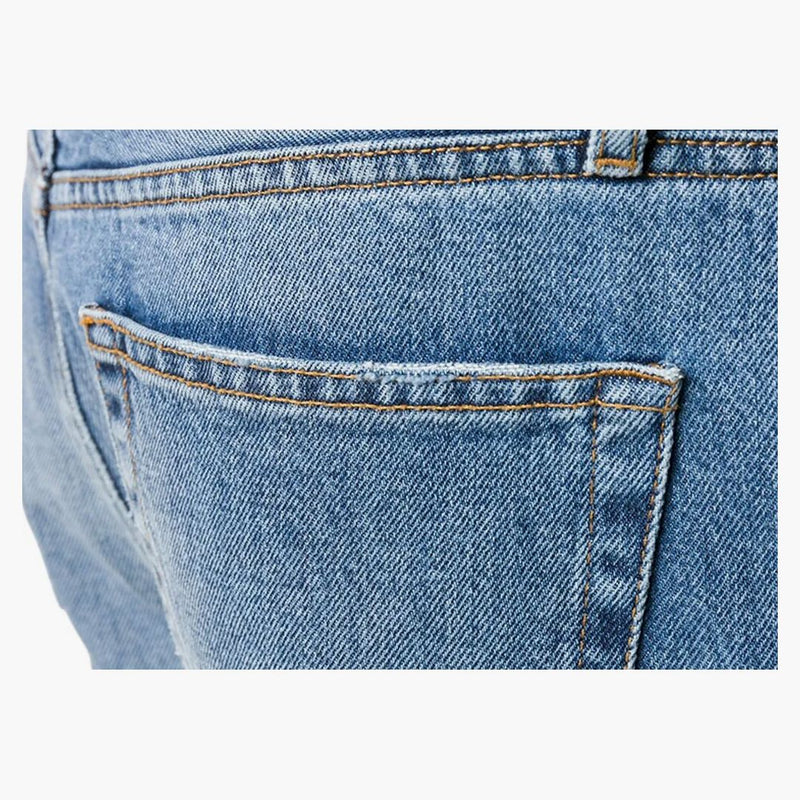 Balenciaga Cropped Straight Leg Jeans Blue