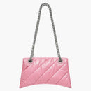 Balenciaga Crush Chain Bag Small Quilted Pink