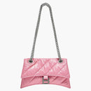Balenciaga Crush Chain Bag Small Quilted Pink