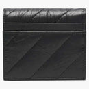 Balenciaga crush fl co card holder black