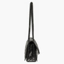 Balenciaga Crush Small Chain Quilted Bag Black