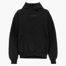 Balenciaga Crystal Logo Hoodie Faded Black