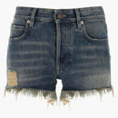 Balenciaga denim shorts bluerust