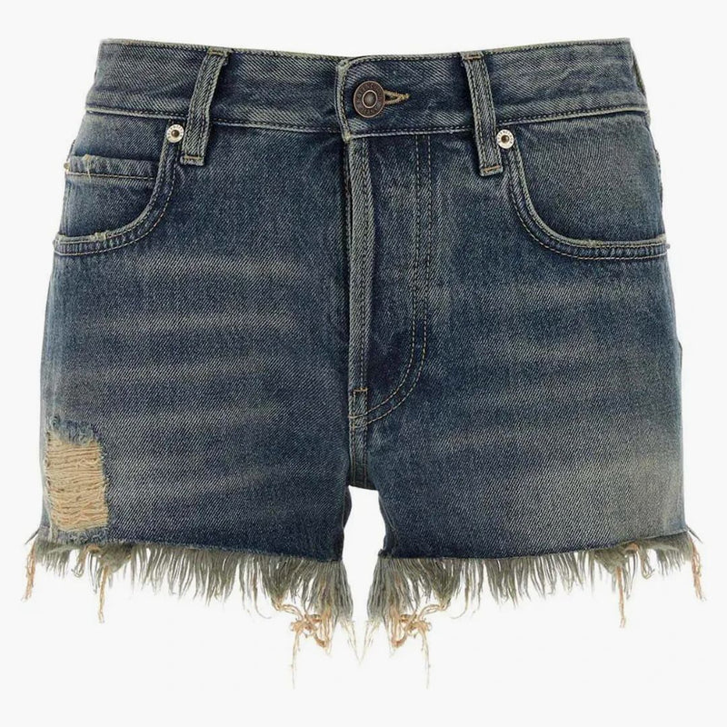 Balenciaga denim shorts bluerust