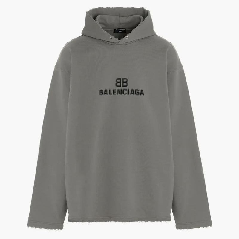 Balenciaga Districth BB Pixel Hoodie Taupe
