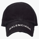 Balenciaga Distressed Cap Black/White
