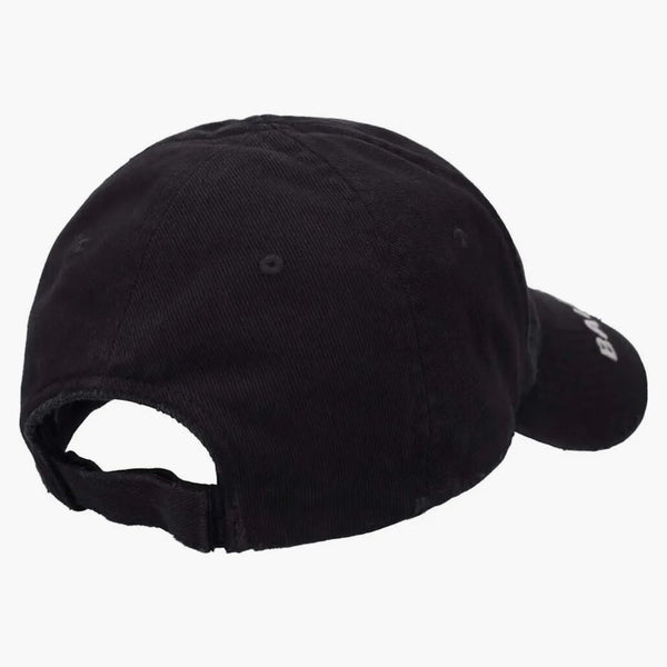 Balenciaga nödställd mössa svart/vit