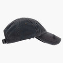 Balenciaga Distress Denim Cap Charcoal