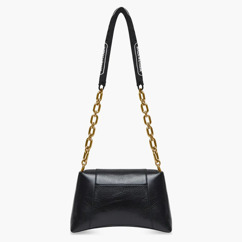 Balenciaga Downtown Shoulder Bag with Chain Small Black