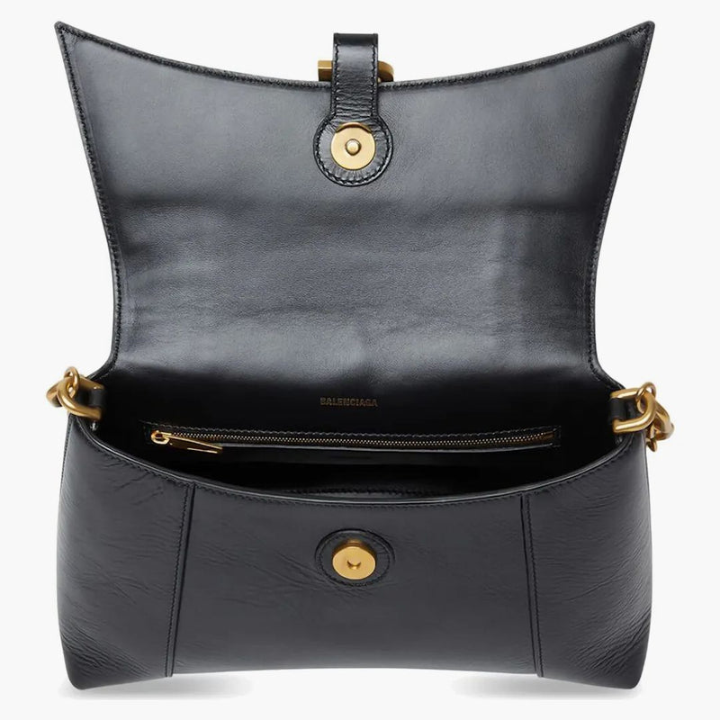 Balenciaga Downtown Shoulder Bag with Chain Small Black