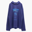 Balenciaga Dry Cleaning Logo Hoodie Blue