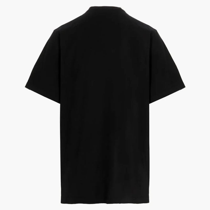 Balenciaga Bordada Doble B LOGO LOGO Camiseta Negro/Blanco
