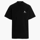 Balenciaga Embroidered Double B Logo T-Shirt Black/White