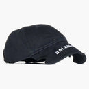 Balenciaga Embroidered Logo Visor Black