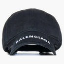 Balenciaga Embroidered Logo Visor Black