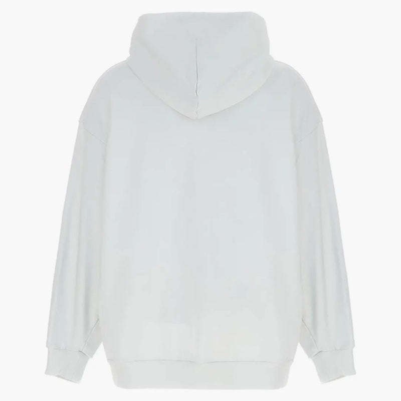 Balenciaga Energy Patched Jersey Hoodie de gran tamaño White