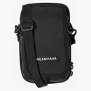Balenciaga Explorer Logo Crossbody Pouch Black